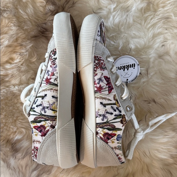 Inkkas new Monterey Lace Up floral boat sneaker 7 butterfly low top artist shoes - Picture 9 of 11